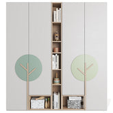 Trueliving 5 Door Fitted Designer wardrobes Laminated Finish & PU Finish 8Ft *2Ft *9Ft -2438.4MM X 609MM X 2743.2MM)